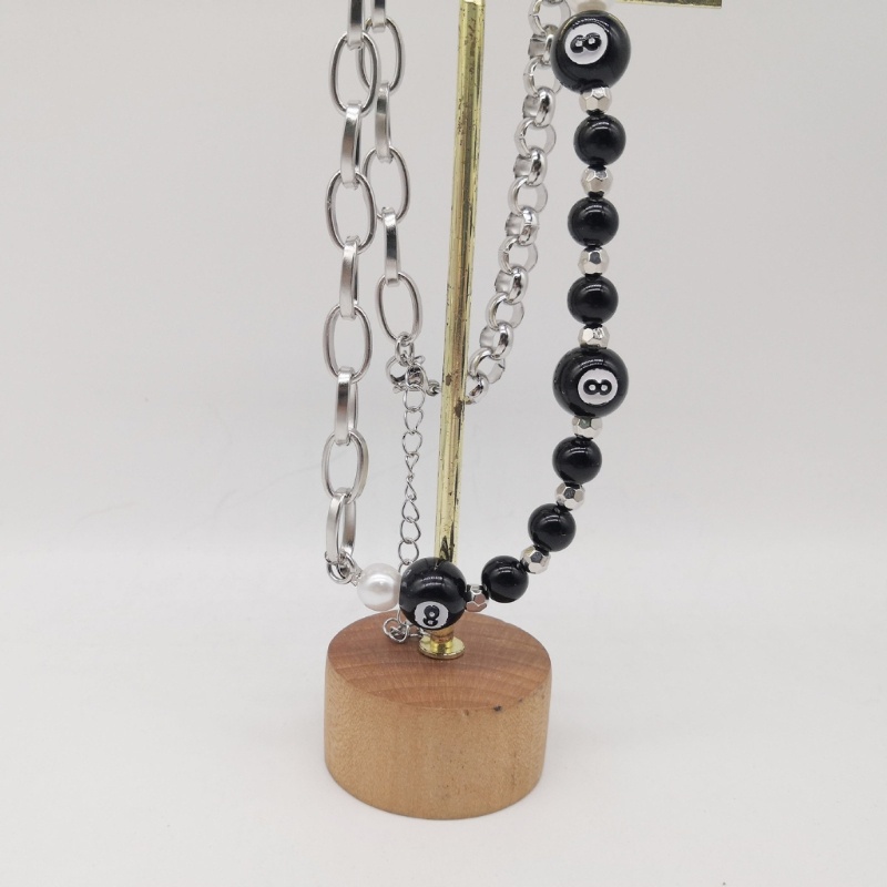 Vòng cổ Choker Mặt Số 8 Màu Đen