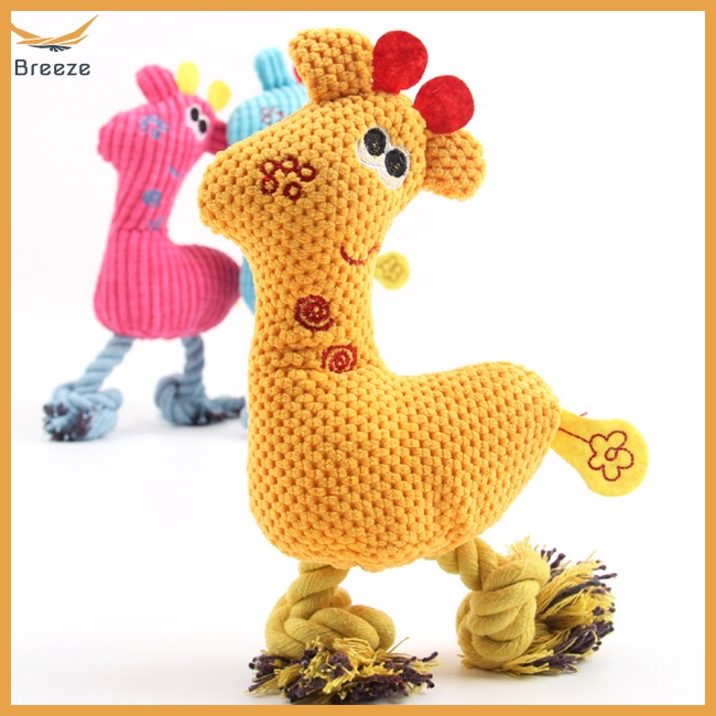 Đồ Chơi Nhai Gặm Hình Con Hươu Cao Cổ Dễ Thương Cho Thú Cưng