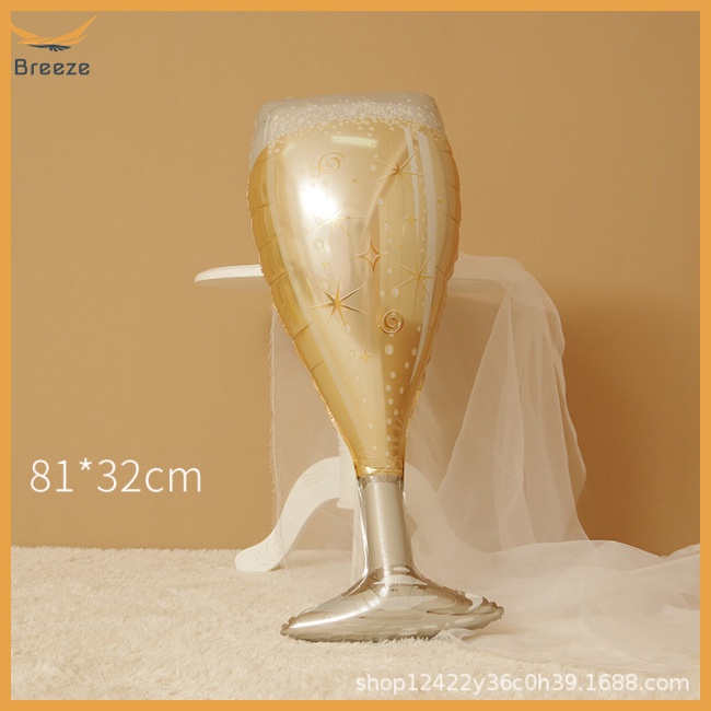 Bong Bóng Màng Nhôm Hình Chai Rượu Vang Lớn Trang Trí Tiệc Sinh Nhật