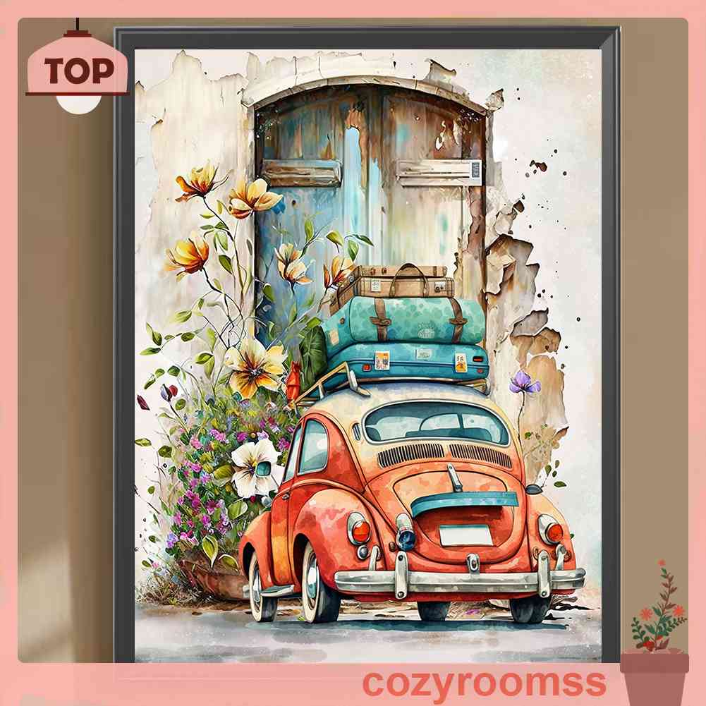 Tranh Đính Đá Kim Cương Toàn Bộ 5D DIY Hình Vẽ Xe Hơi