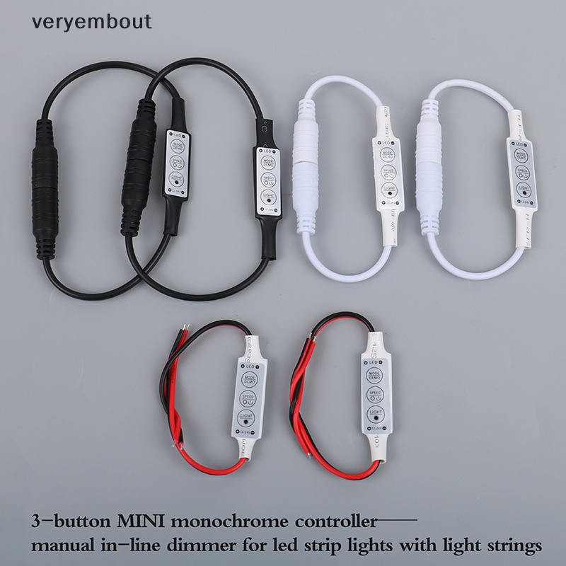 Set 2 Bộ Điều Khiển Đèn Led Mini DC 12V 24V 3 * 4A Tiện Dụng