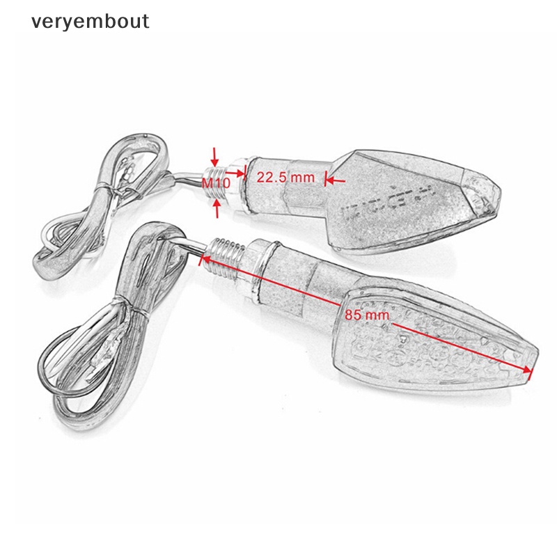 Đèn Xi Nhan 14 Bóng Led 12V Màu Hổ Phách Chuyên Dụng Cho Xe Mô Tô