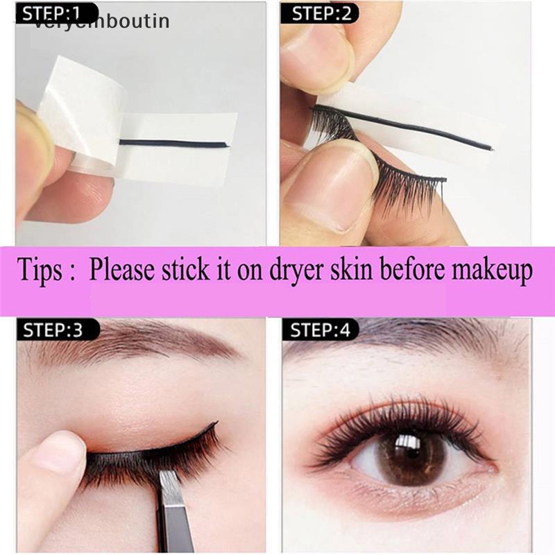 Hộp 40 Cuộn Băng Keo Dán Mi Giả Tự Dính Có Thể Tái Sử Dụng