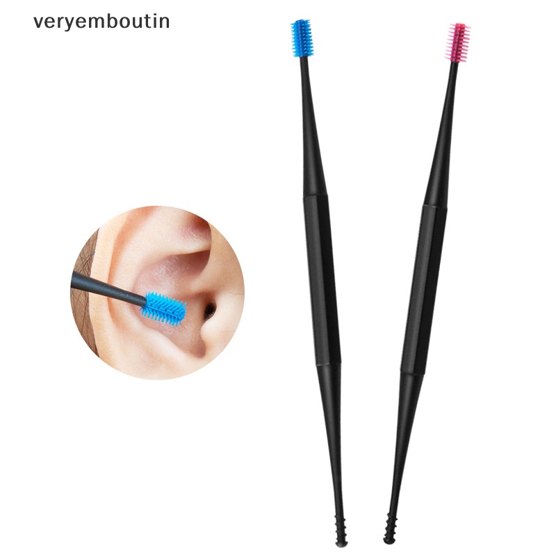 1 Dụng Cụ Lấy Ráy Tai Hai Đầu Bằng Silicon Mềm