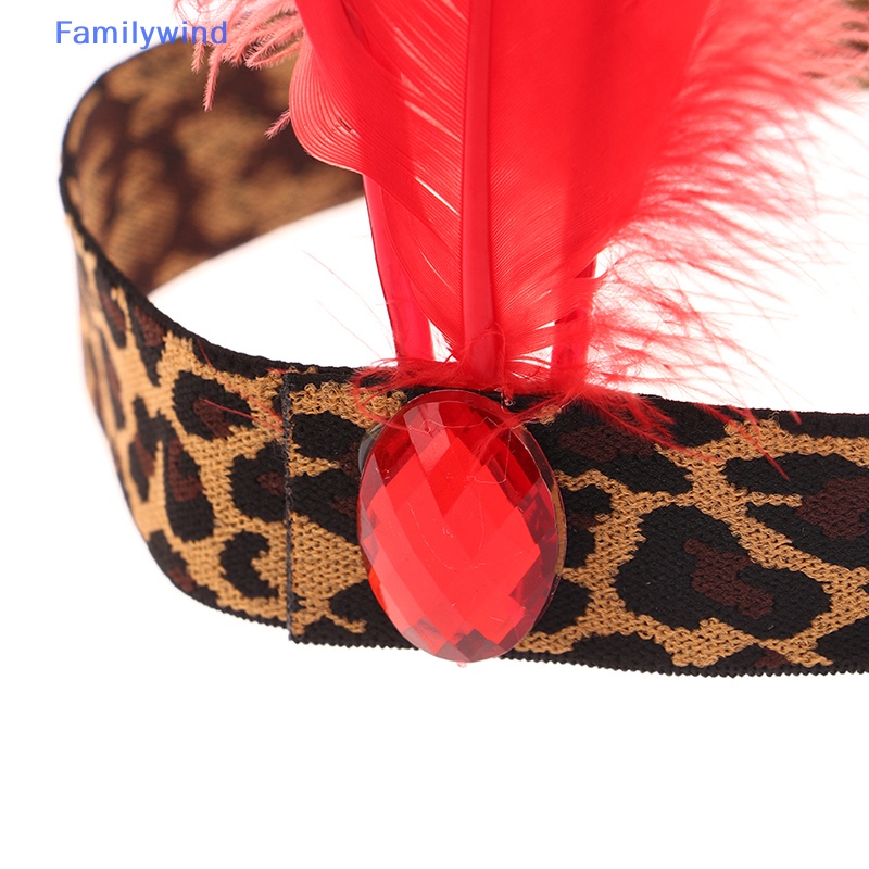 Familywind &gt; Băng Đô Cài Tóc Họa Tiết Da Báo Đính Kim Cương Giả Phong Cách Ấn Độ Làm Thủ Công Trình Diễn Trình Diễ