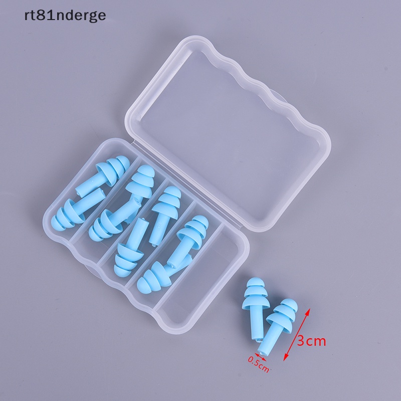 Bộ 5 Cặp Nút Bịt Tai Bằng Silicone Chống Ồn Tiện Dụng Khi Đi Bơi