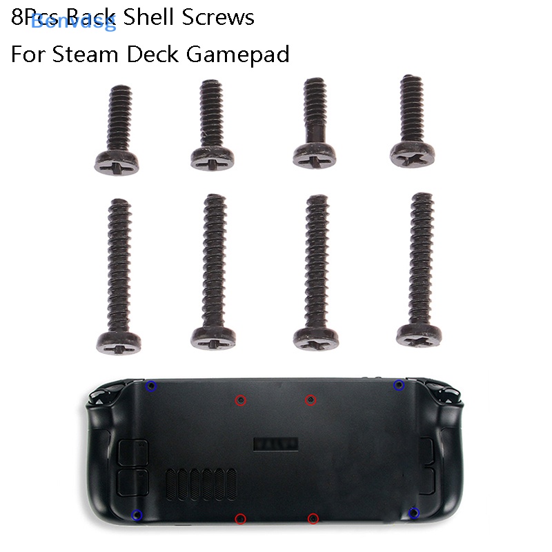 Bộ 8 Ốc Vít Thay Thế Dùng Cho Tay Cầm Chơi Game Hơi Nước