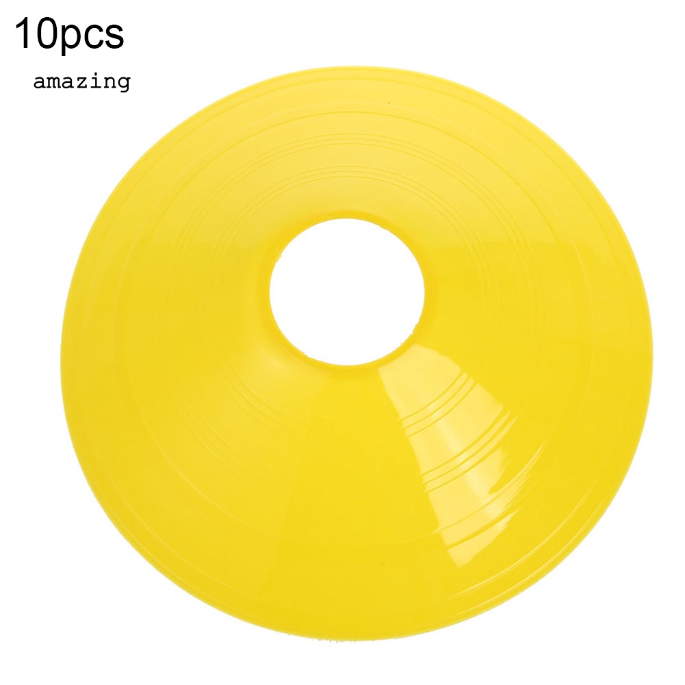 Set 10 Đĩa Đánh Dấu Cột Mốc Hình Nón Luyện Tập Đá Banh