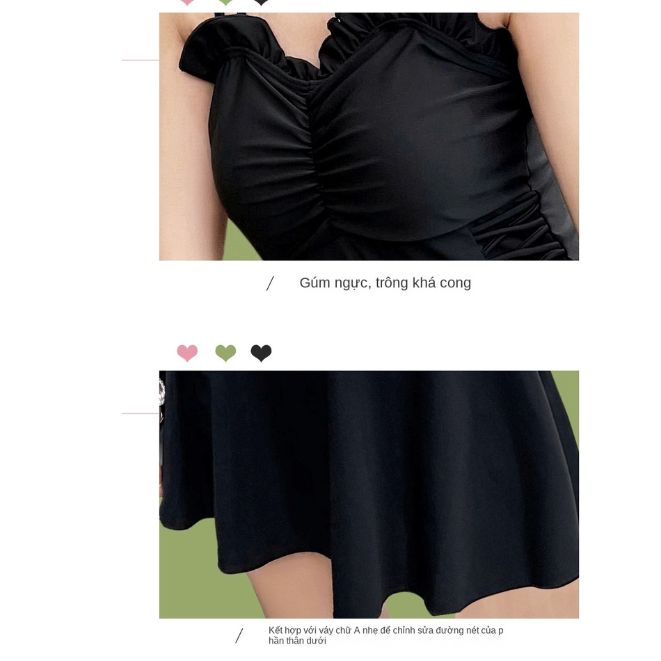 Bộ Đồ Bơi Nâng Ngực Màu Trơn Thời Trang Mùa Xuân Quyến Rũ Cho Nữ