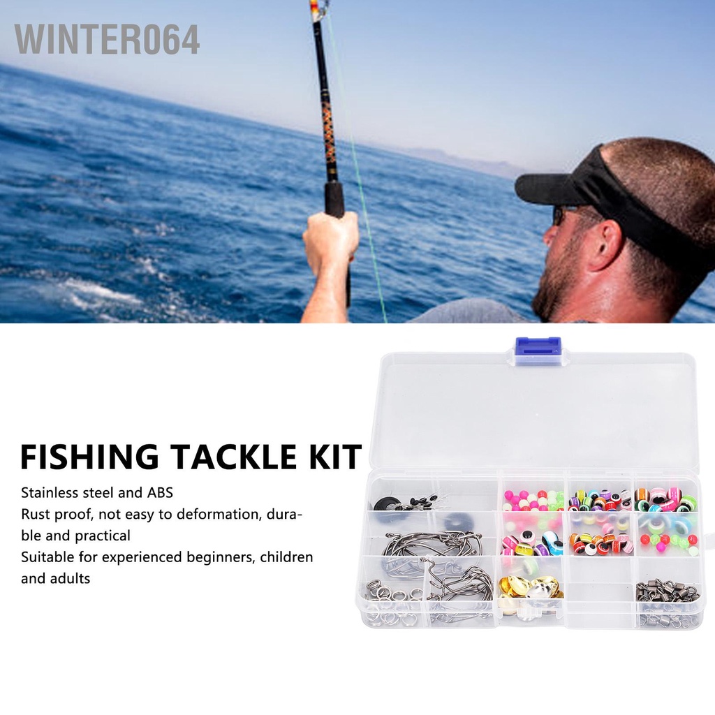Winter064 Thiết bị đầu cuối câu cá Bộ dụng cụ nhọn bằng thép không gỉ Chống cho người mới bắt Trẻ em Người lớn