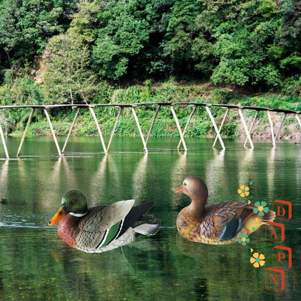 Tượng Vịt DAPHS Mandarin Bằng Nhựa Resin Sáng Tạo Trang Trí Sân Vườn