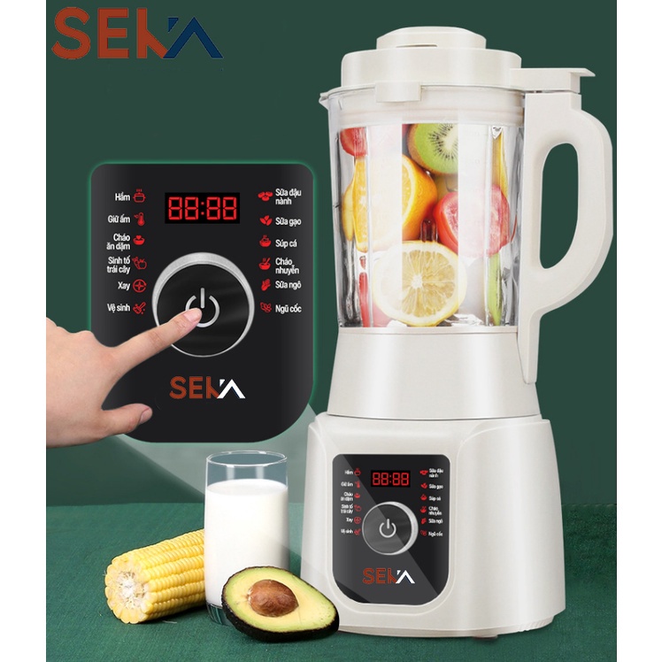 Máy làm sữa hạt đa năng SEKA E300 xay nấu 12 chức năng 1.75 lít - Hàng chính hãng - Giá tốt chỉ hôm nay