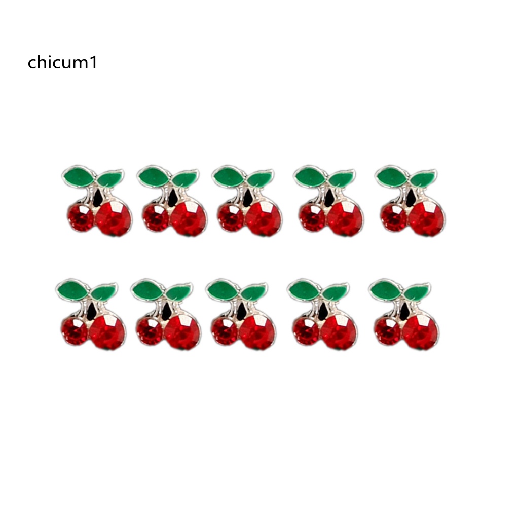 Set 10 Phụ Kiện Trang Trí Móng Nghệ Thuật 3D Bằng Hợp Kim DIY