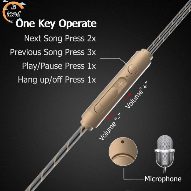 Tai Nghe Nhét Tai Jack 3.5mm Bass Trầm Có Micro Tiện Dụng