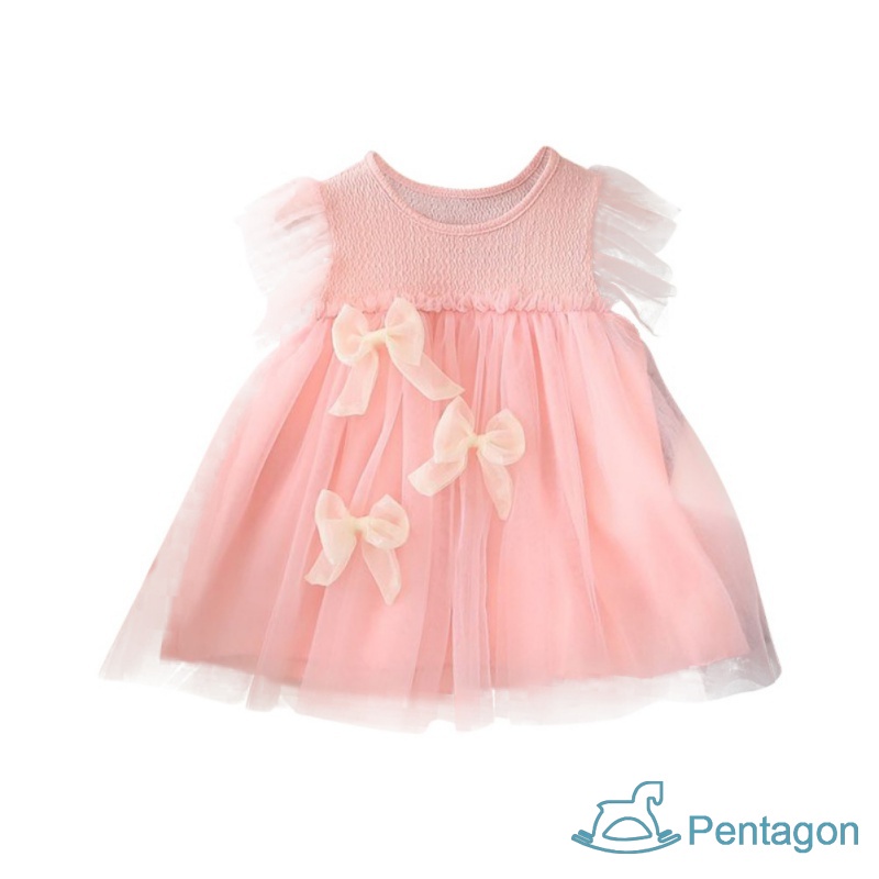 Đầm Vải Gạc Thông Thoáng Màu Xanh Lá Cây Thời Trang Mùa Hè Hàn Quốc Dễ Thương Dành Cho Bé Gái