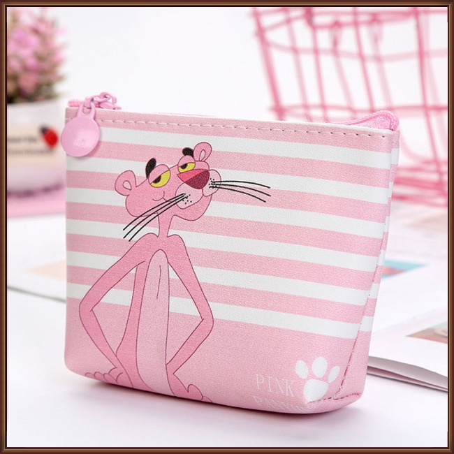 Ví Đựng Tiền Xu Có Khóa Kéo Họa Tiết Hoạt Hình Dễ Thương Cho Nữ