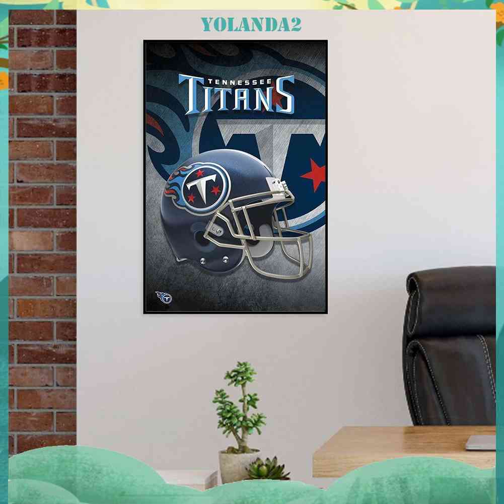 Tranh Đính Đá Kim Cương Toàn Bộ 5D DIY Hình Tennessee Titans