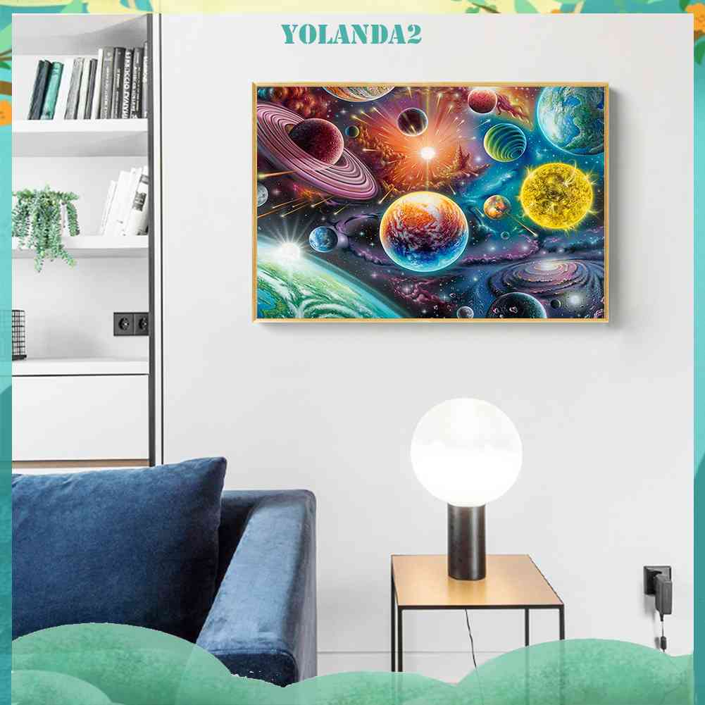 Bộ Tranh Đính Đá 5D Họa Tiết Bầu Trời Đầy Sao Độc Đáo DIY Dùng Trang Trí