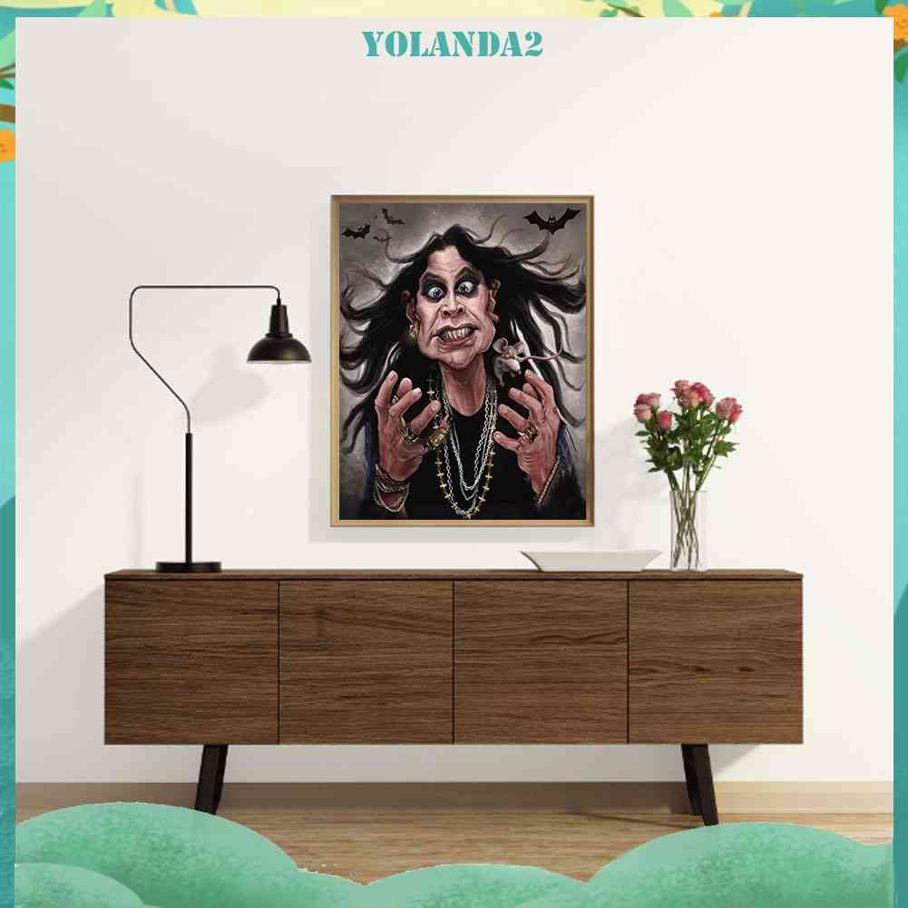 Tranh Đính Đá Kim Cương Toàn Bộ 5D DIY Hình Chân Dung Oz