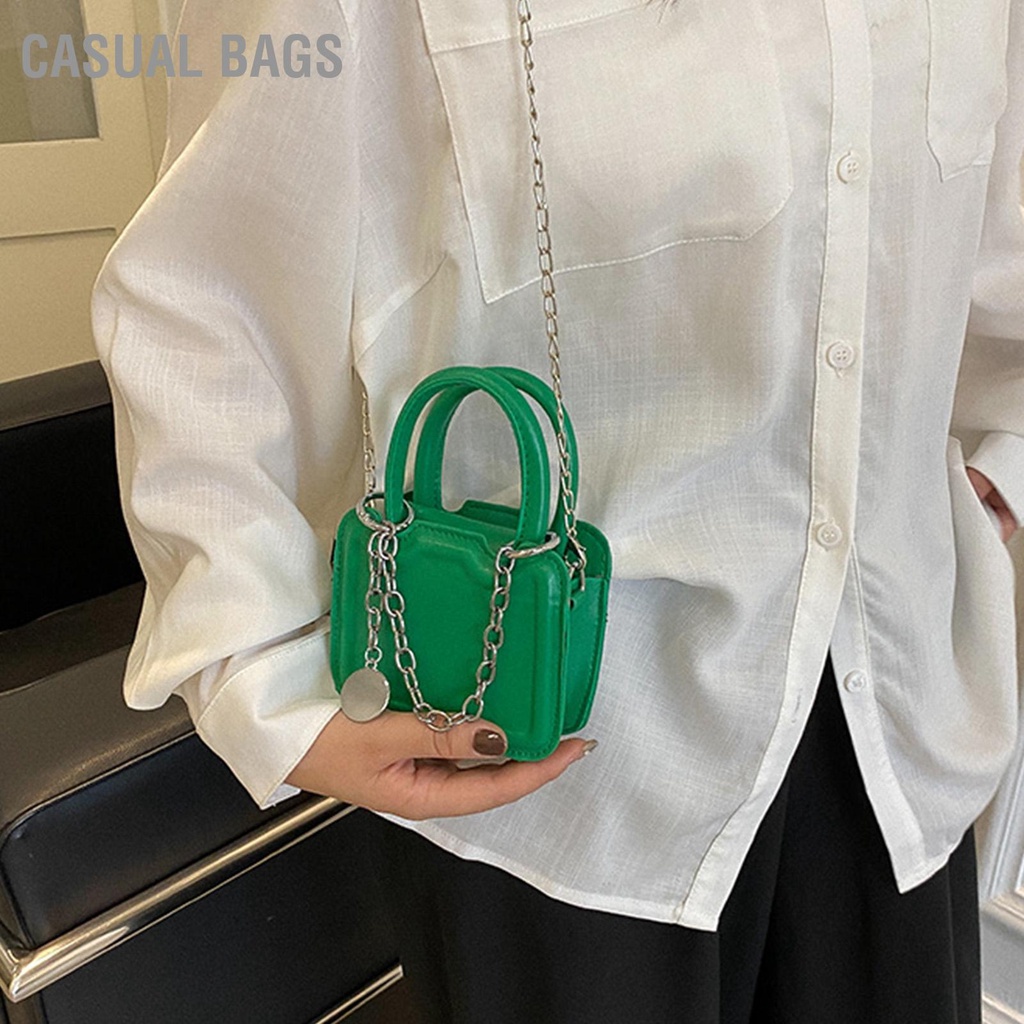 Có hàng sẵn Casual Bags Túi đeo vai nhỏ xách mini bằng da PU có dây cho các cô gái và phụ nữ tuổi teen