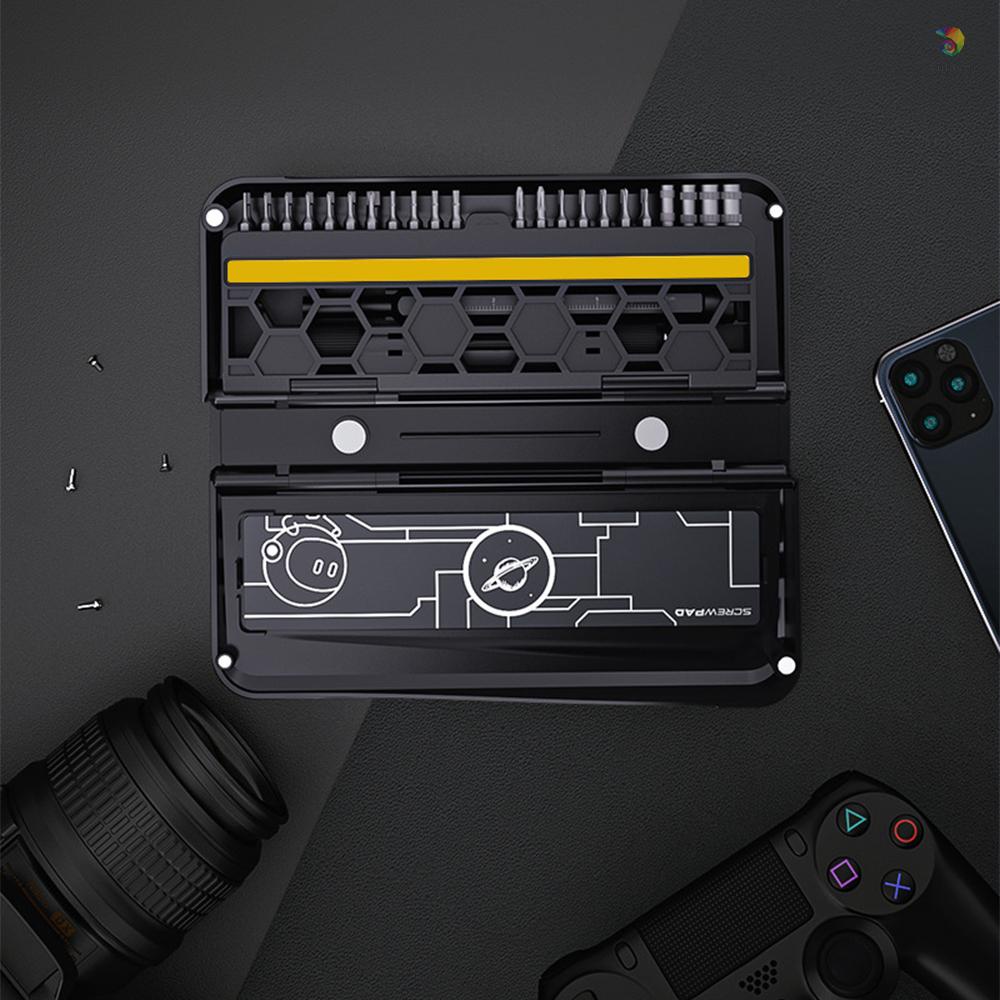 Bộ 47 Đầu Tua Vít Bằng Hợp Kim Thép Có Rãnh Lục Giác Từ Tính Độ Chính Xác Cao Đa Năng JAKEMY H4 * 28MM CR-V