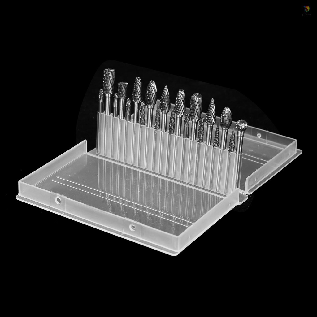 Bộ 20 Mũi Khoan Xoay 1 / 8in 1 / 4in Và 1 / 8in Bằng Thép Vonfram Dùng Làm Gỗ