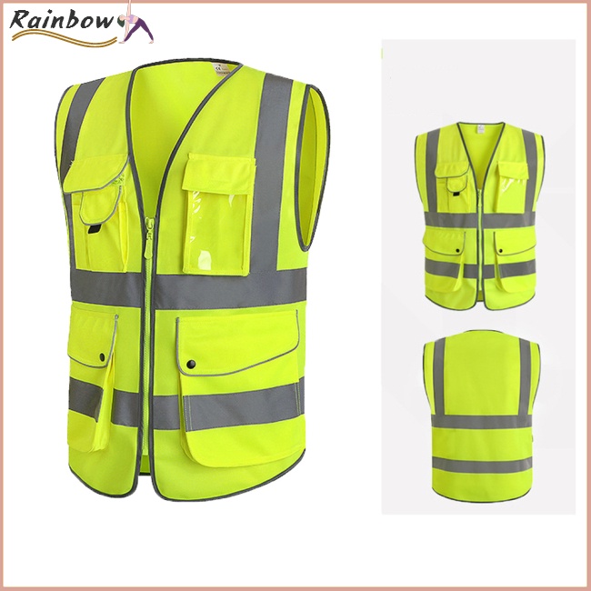 Bộ Quần Áo Bảo Hộ Phản Quang Không Tay An Toàn Khi Lái Xe