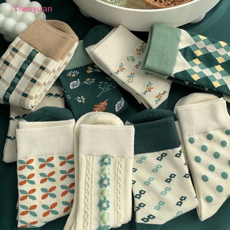 1 Đôi Vớ Cotton Thể Thao Thoáng Khí Thoải Mái Phong Cách Lolita Hàn Quốc Mới