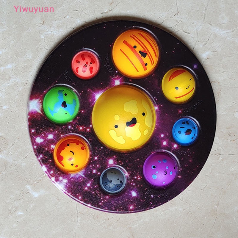 < Yiwuyuan > Tám Hành Tinh Đơn Giản Dimple Popset Đồ Chơi Giảm Căng Thẳng Mới