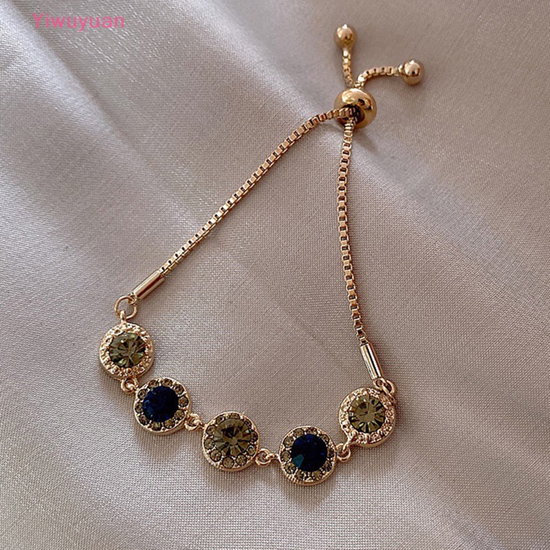 Vòng Tay Đính Đá Zircon Phong Cách Hàn Quốc Thời Trang Cho Nữ Mới