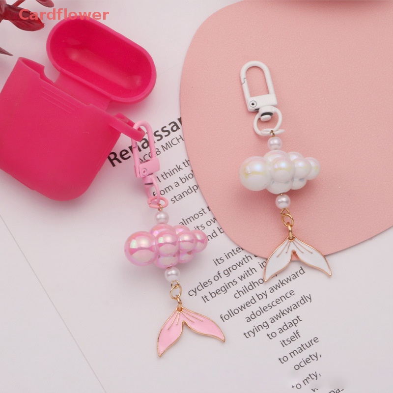 Móc Khóa Hình Đuôi Cá Đính Ngọc Trai Thời Trang Mới