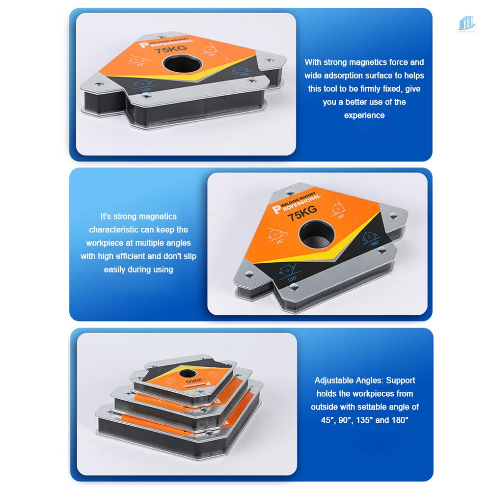 1 Giá Đỡ Nam Châm Hàn Mạnh 45 Độ s2mwvn° 90° 135° 180° Dụng Cụ Định Hình Góc Rộng Tùy Chỉnh Tiện Dụng