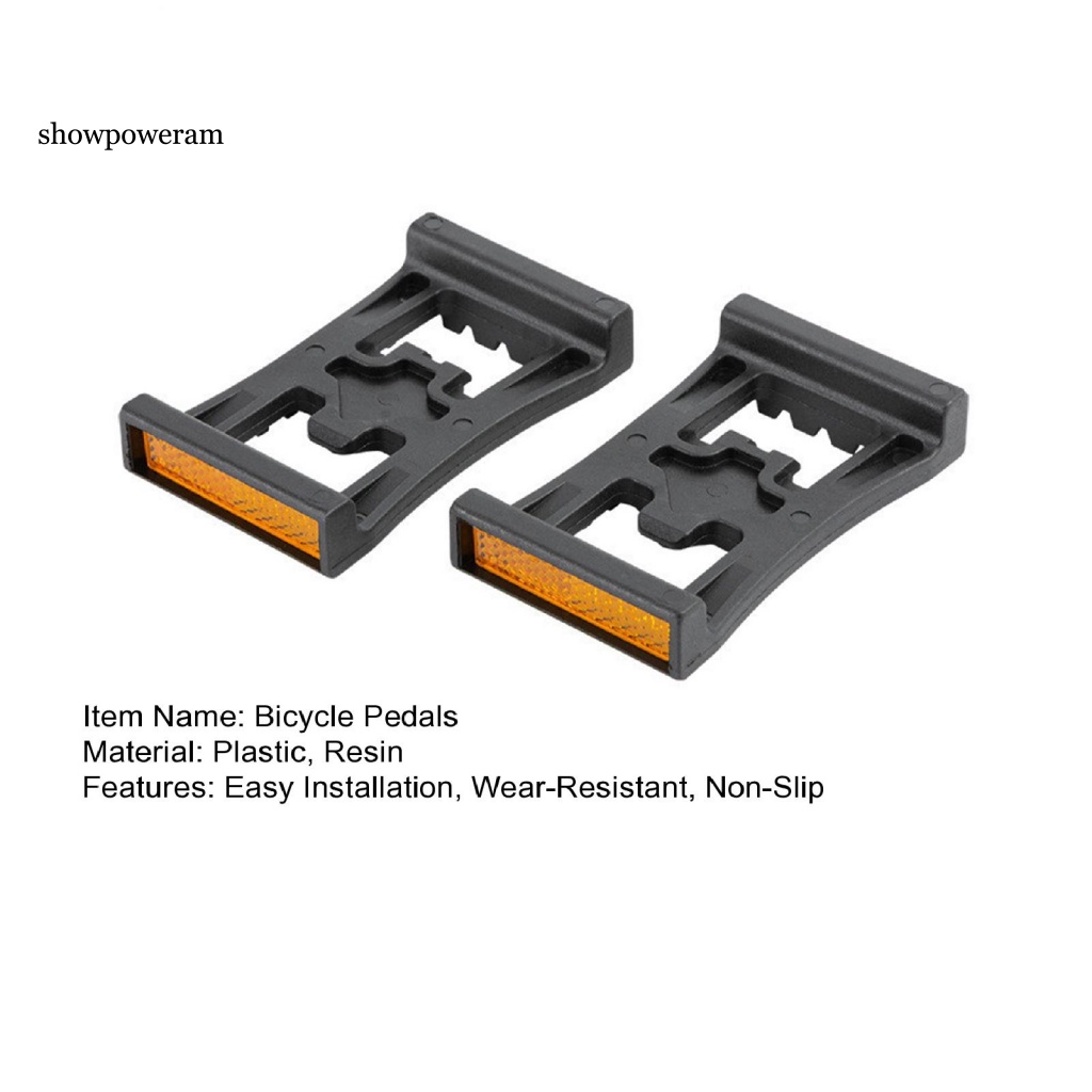 1 Cặp Bọc Bàn Đạp Xe Đạp Bản Rộng Chống Trượt Màu Đen Chịu Lực Tốt