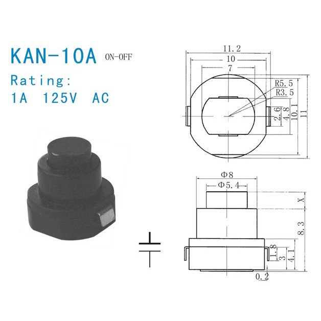 Bộ 1010 Công Tắc Đèn Pin KAN-10A