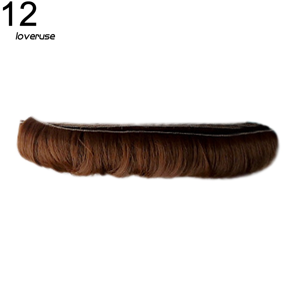 Tóc Giả Dài Sợi Chịu Nhiệt Độ Cao Màu Sắc Đơn Giản Cho Búp Bê