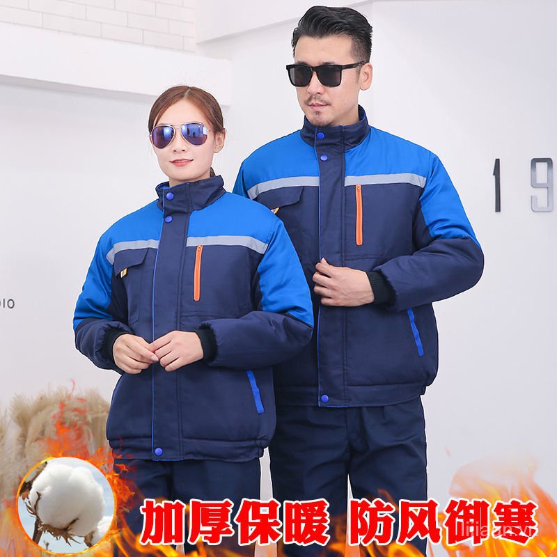 Áo Khoác Đệm Giữ Ấm Chống Bụi Bẩn Chống Lạnh Có Thể Tùy Chỉnh Cho Thợ Làm Việc Ngoài Trời