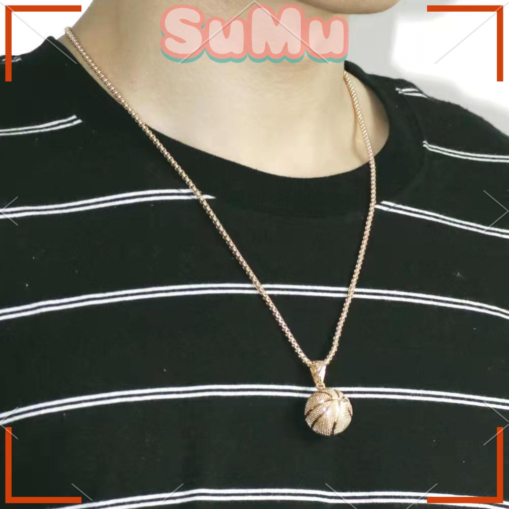 Vòng cổ Mặt Hình Quả Bóng Rổ SUMU Kiểu Dáng Mới