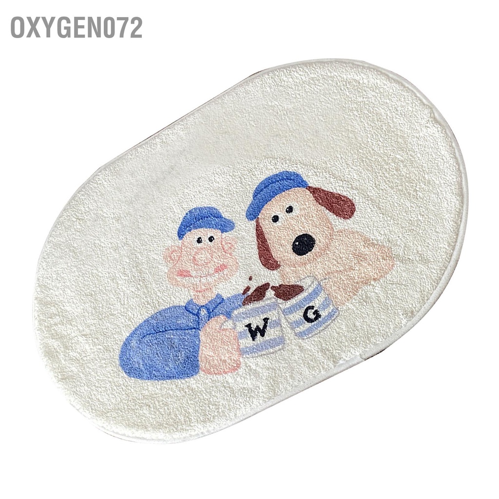 Oxygen072 Thảm tắm thấm nước Hoa văn hoạt hình trải sàn bằng da mịn cho phòng gia đình