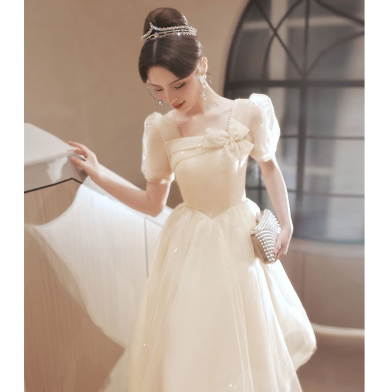 Đầm Dạ Hội Cao Cấp Phong Cách Thời Trang Mùa Hè Mới 2023 Kích Thước Nhỏ Có Thể Mặc Vào Mùa Hè 18 Tuổi