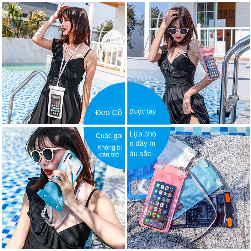 Túi Đựng Điện Thoại Di Động Trong Suốt Chống Thấm Nước Tiện Dụng