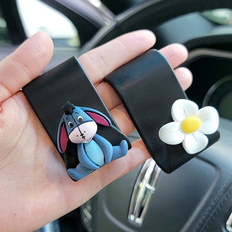 Car Seat Back Invisible Hook Cute Cartoon Car Hidden Rear Load-Bearing Hook Car Interior Decoration nGmk