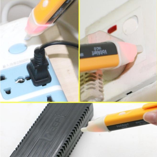 Bút Dò Thử Điện Có Đèn Led Kèm Âm Thanh Cảnh Báo