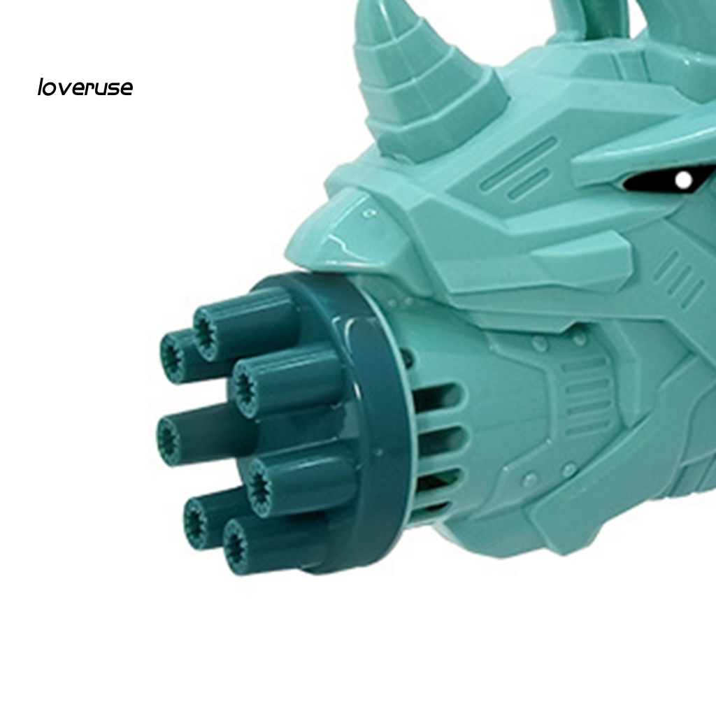 Quạt Phun Bong Bóng Điện Tử Mini Hình Khủng Long Có Đèn LED Phát Sáng Cho Hoạt Động Ngoài Trời