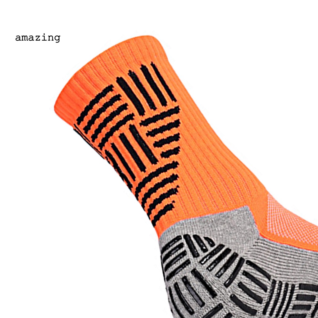 1 Đôi Vớ Thể Thao Co Giãn Tốt Họa Tiết Kẻ Sọc Thời Trang Cho Nam