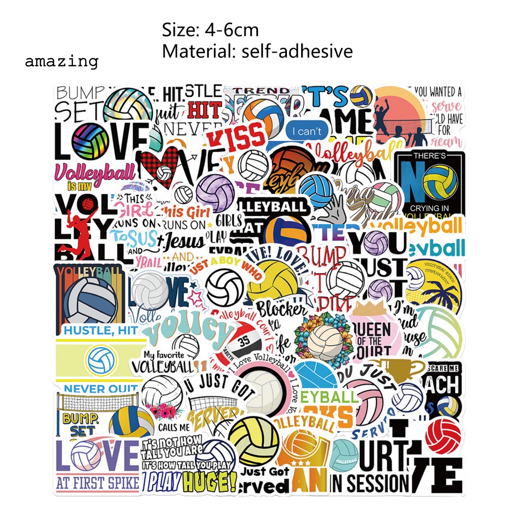 Bộ 50 Miếng Dán Trang Trí Ván Trượt / Va Li Thiết Kế Nhỏ Gọn Dễ Sử Dụng