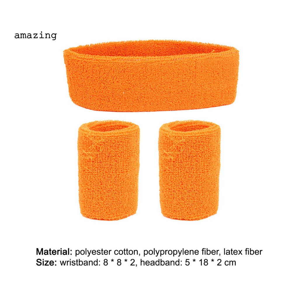 1 Bộ Băng Đô Thể Thao Thấm Hút Mồ Hôi Có Thể Giặt Được