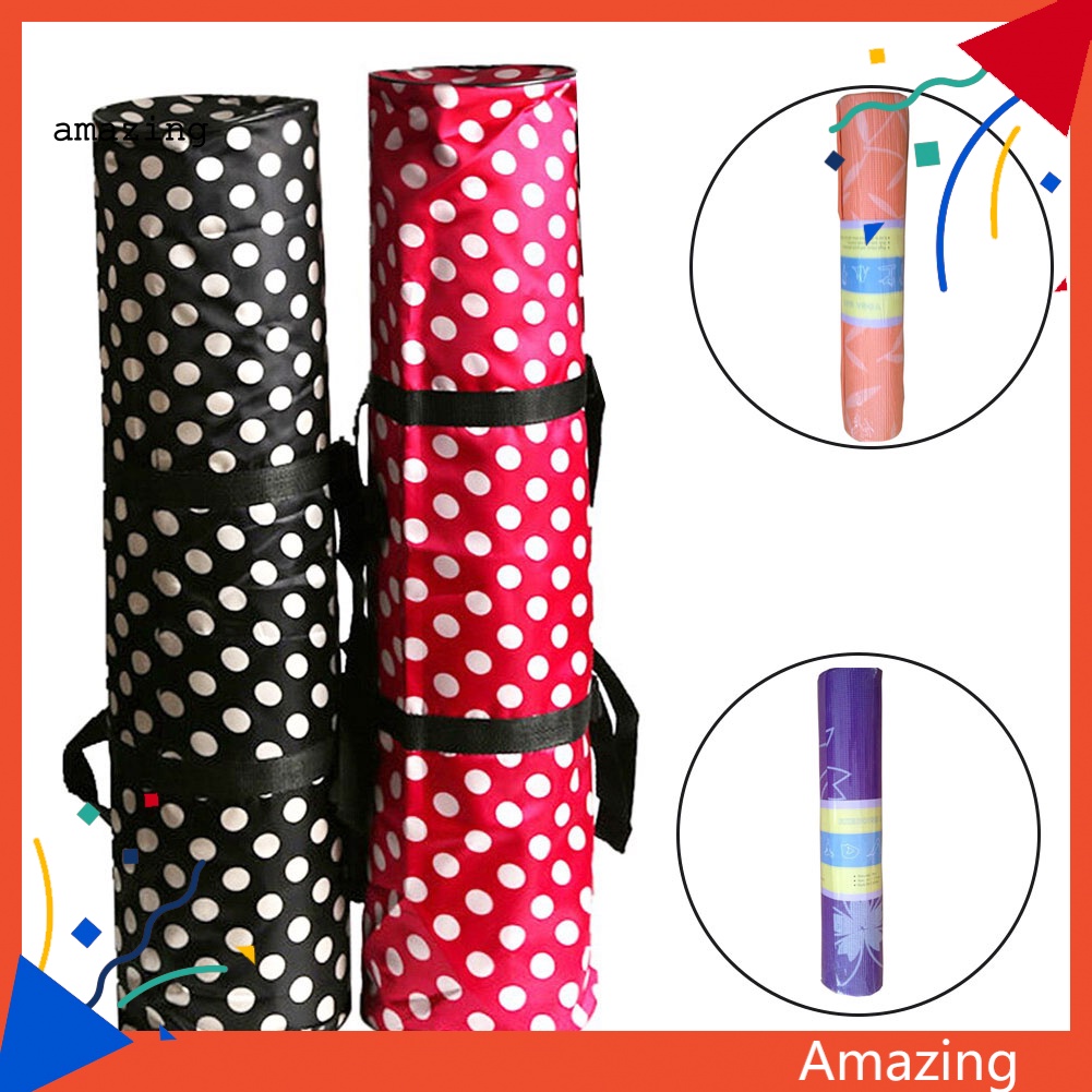 Túi Đeo Vai Đựng Thảm Tập Yoga / Gym Họa Tiết Chấm Bi Chống Thấm Nước