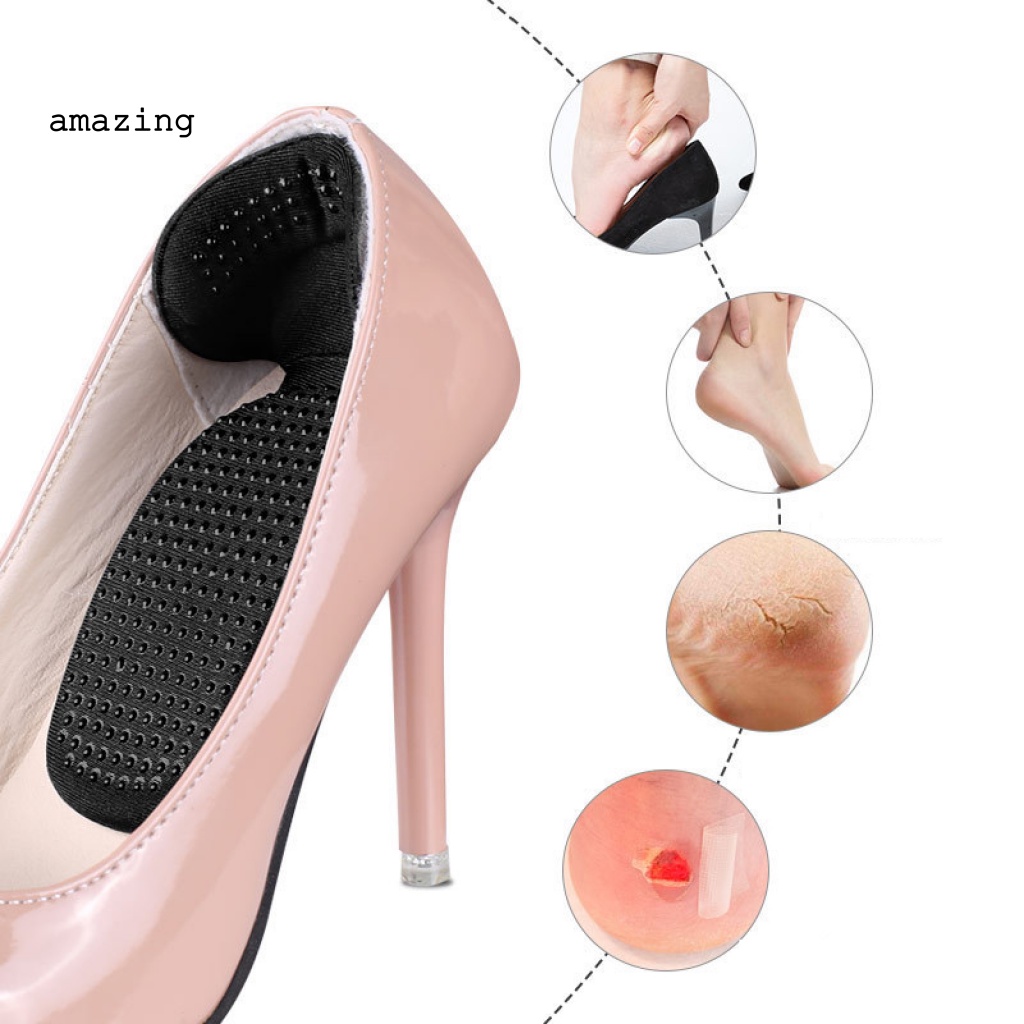 1 Cặp Miếng Lót Giày Cao Gót Polyester Brioche Bảo Vệ Chân Khi Đi Mua Sắm