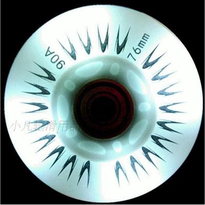 Combo Bánh Đèn Patin Drift Cao Su + Lõi Từ Tính Chính Hãng Weiqiu Cao Cấp Siêu Sáng Siêu Bền Siêu Lướt