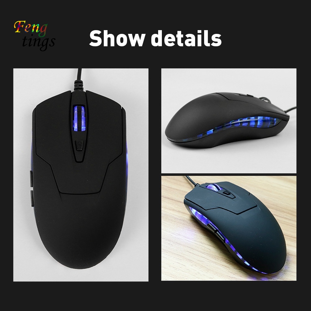 Chuột Quang Chơi Game 6 Nút Bấm Có Dây USB